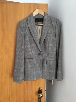 Casaco Massimo Dutti xadrez castanho