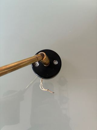 Lampada da parete vintage metallo e ottone