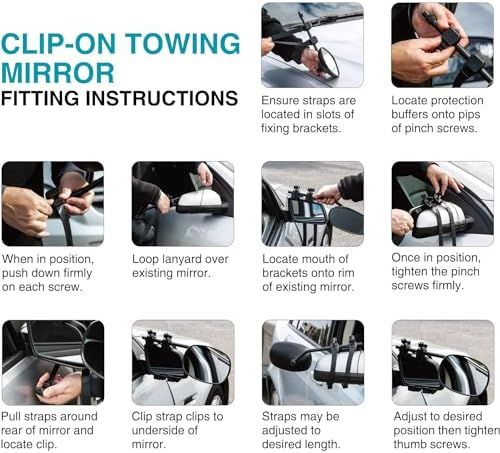 Pacchetto di 2 specchi supplementari per SUV e roulotte