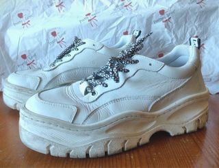 Zapatillas deportivas plataforma blancas