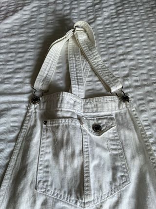 Peto corto blanco vaquero