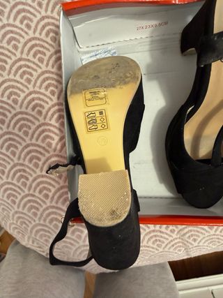 Xti Sandalias Tacón Mujer Talla 40 Negro