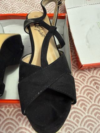 Xti Sandalias Tacón Mujer Talla 40 Negro
