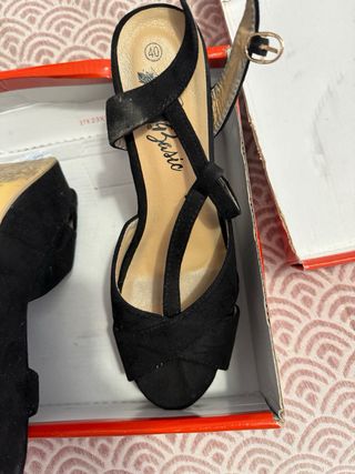 Xti Sandalias Tacón Mujer Talla 40 Negro