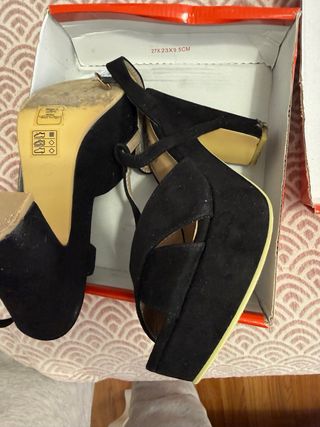 Xti Sandalias Tacón Mujer Talla 40 Negro