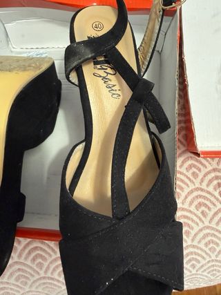 Xti Sandalias Tacón Mujer Talla 40 Negro