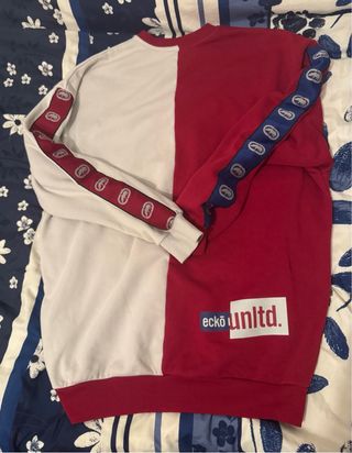 Sudadera Ecko Unltd. Bicolor Rojo/Blanco