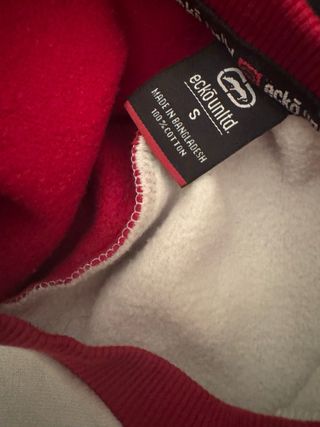 Sudadera Ecko Unltd. Bicolor Rojo/Blanco