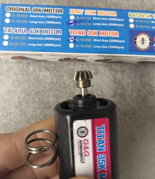 Motore asg 35K Titan G&G albero corto