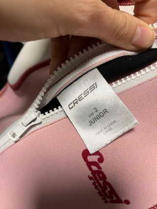 Neopreno Junior Cressi Rosa 2 años