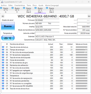 Lote 4 Discos Duros 4TB WD40EFAX