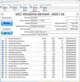 Lote 4 Discos Duros 4TB WD40EFAX