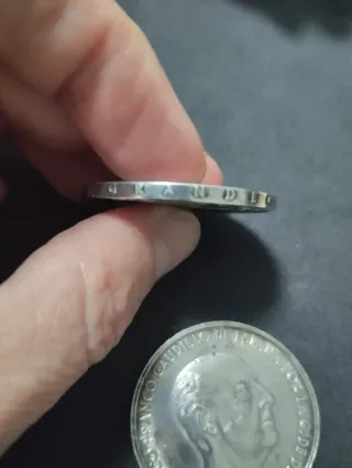 2 Monete d'Argento dell'Era di Franco