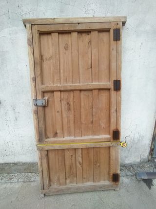 Puerta madera antigua 200x100cm