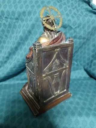 Sagrado Corazón de Jesús en trono 35cm