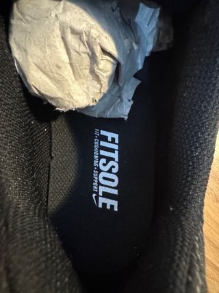 Nike Air Zapatillas Negras y Plateadas