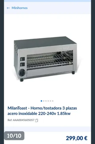 Tostadora Milantoast Salamandra