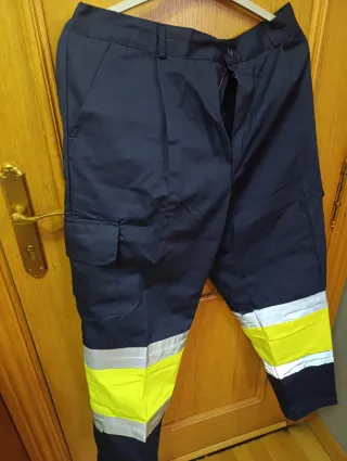 Pantalón trabajo bicolor visibilidad XL