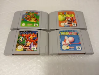 Lote 4 Giochi Nintendo 64: Mario, Yoshi, Banjo