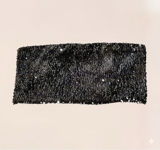 Top lentejuelas negro y plateado