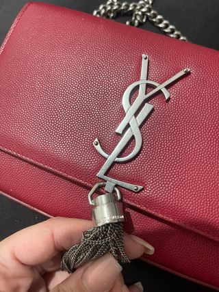 Bolso YSL Rojo Piel con Cadena