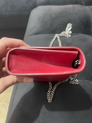 Bolso YSL Rojo Piel con Cadena