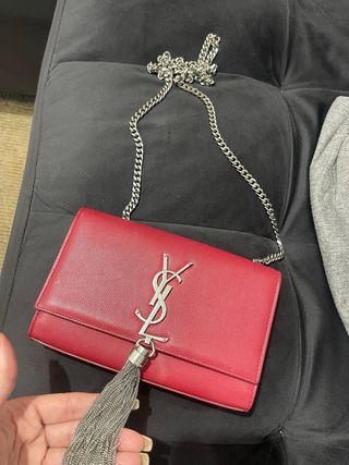 Bolso YSL Rojo Piel con Cadena