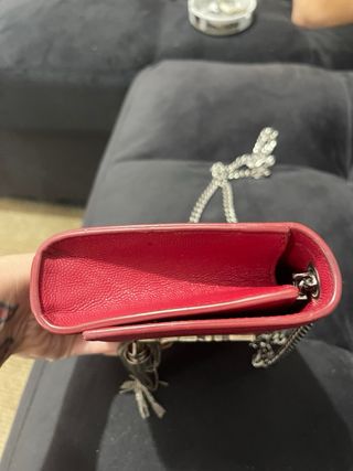 Bolso YSL Rojo Piel con Cadena