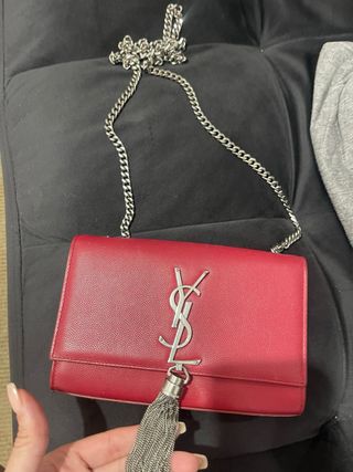 Bolso YSL Rojo Piel con Cadena