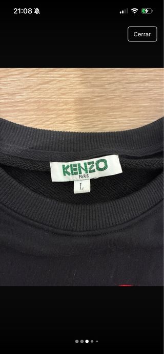 Sudadera para niños Kenzo Negra con Logo Tigre