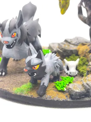Figura Pokemon Poochyena & Mightyena.