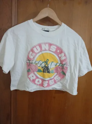 Camiseta Guns N' Roses Blanca Talla Única