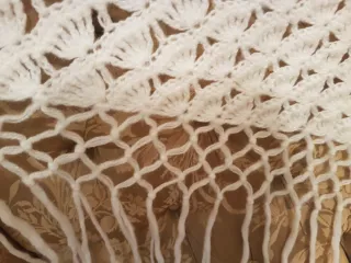 Manta de lana tejida a mano