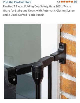 Barrera PawHut 3 Paneles Plegable Perros o bebes