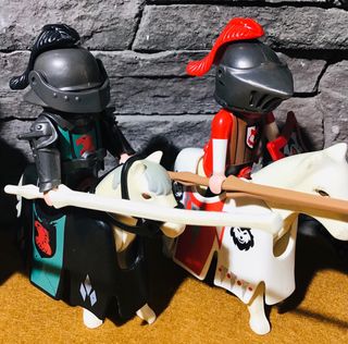 Playmobil 5 Caballeros Medievales justa/torneo
