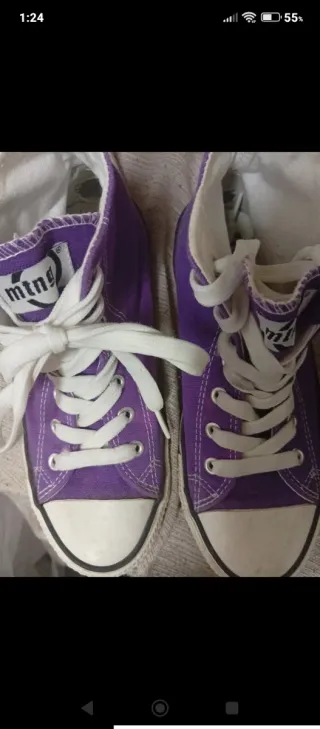 2 Pares Mustang Botín Azul y Morado