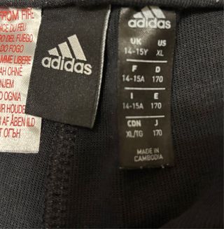 Pantalón de chándal Adidas negro
