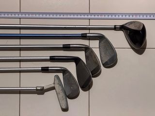 Lote completo de golf – 3 sets con bolsas y carros