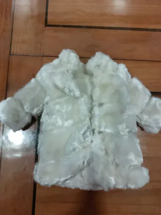 Vestido azul Nancy fiesta con abrigo y zapatos