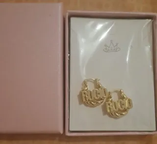 Pendientes Aro Acero Dorado ROGO