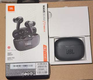 Auriculares JBL Wave Beam Negros TOTALMENTE NUEVOS