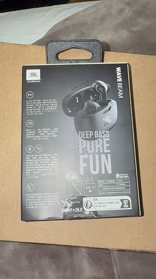 Auriculares JBL Wave Beam Negros TOTALMENTE NUEVOS