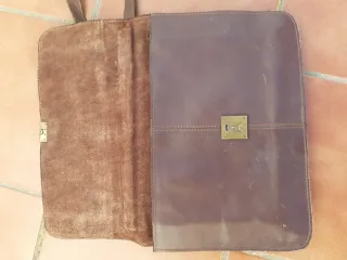 Maletín vintage marrón piel