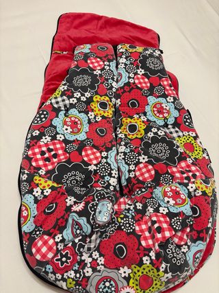 Saco invierno silla paseo flores