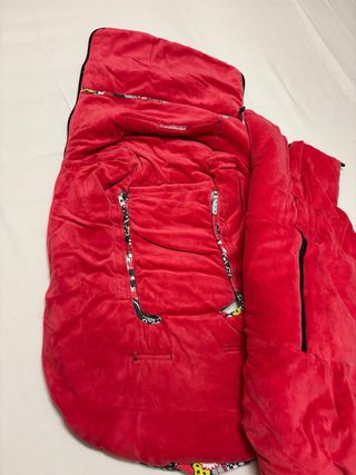 Saco invierno silla paseo flores