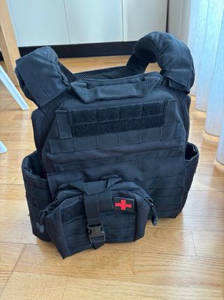 Gilet tattico softair nero