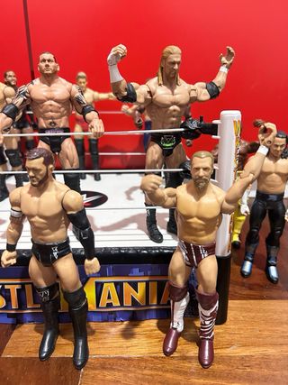Action Figures Wrestling WWE + Ring