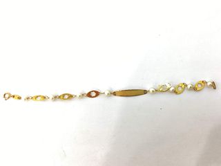 esclava oro 18k con piedra