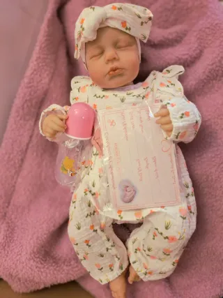 Bebé Reborn Vinilo y Tela
