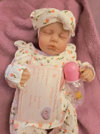 Bebé Reborn Vinilo y Tela